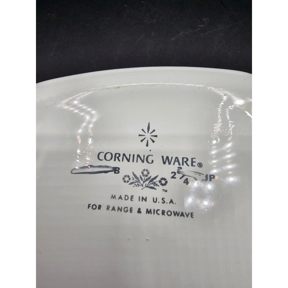 Corning Ware Cornflower Blue 2 3/4 Cup Casserole Dish P-43-B Made in USA